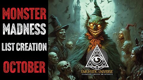 Enigmatic Universe - Episode 19: Monster Madness October List Creation