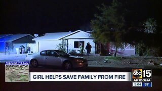 11-year-old girl warns family of house fire in Peoria