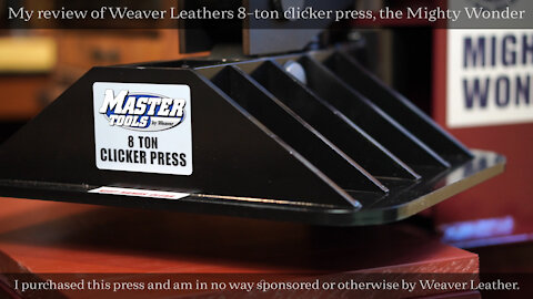 Weaver 8 ton Clicker Press Review, Mighty Wonder