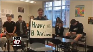 Student gets a birthday he will always remember