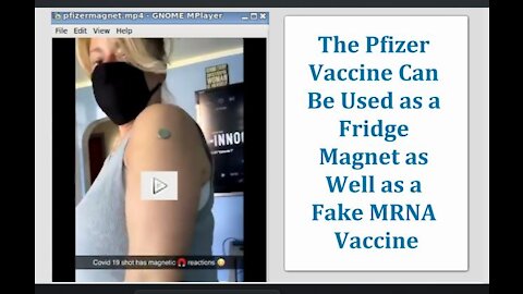 Watch a Magnet Stick to This Ladies Arm After She Took the Pfizer Jab. (This Confirms NanoBots)
