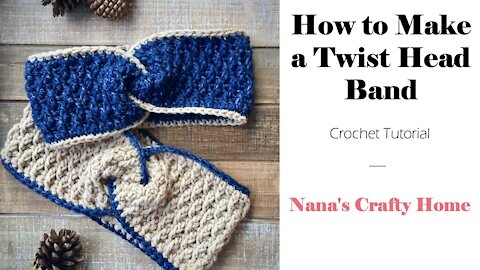 How to Make a Crochet Twist Headband Tutorial