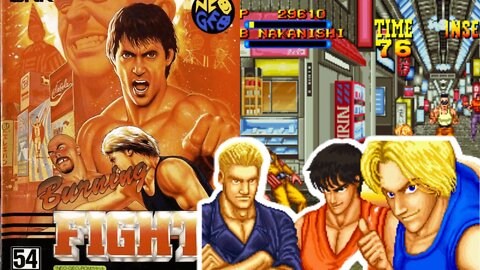 Burning Fight (Neo Geo) [QHD] Arcade Game No Commentary Gameplay. | Retro games