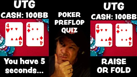 POKER PREFLOP QUIZ - FOLD OR RAISE?: Poker Vlog final table highlights and poker strategy #SHORTS