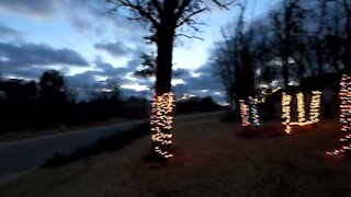 Christmas Lights Up Time Lapse! Happy Thanksgiving Friends!