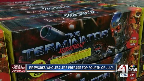 Fireworks wholesalers prepare for Fourth of July
