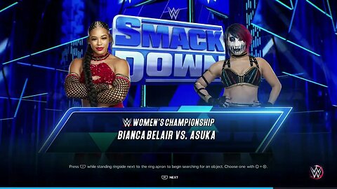 Smackdown Bianca Belair vs Asuka WWE Women’s Championship