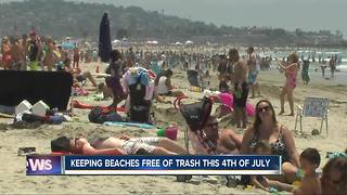Keeping beaches free of trash