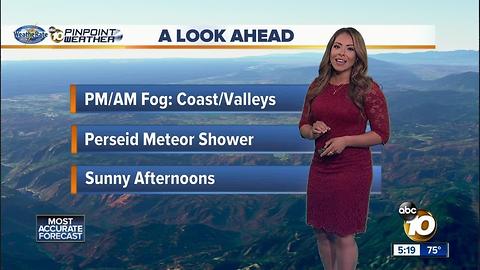 10News Pinpoint Weather with Meteorologist Angelica Campos