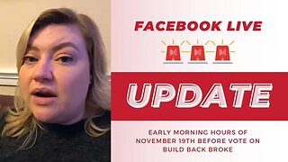 Rep. Cammack's Facebook Live Early Morning Hours Of November 19th Before Vote On Build Back Broke