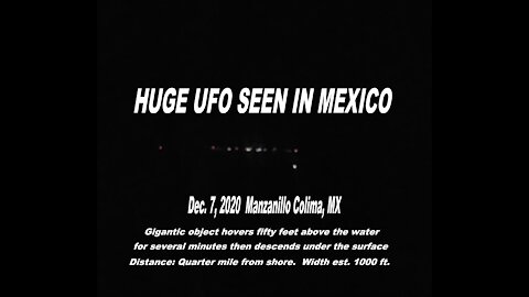 UFO over Bay at Manzanillo, Colima, MX