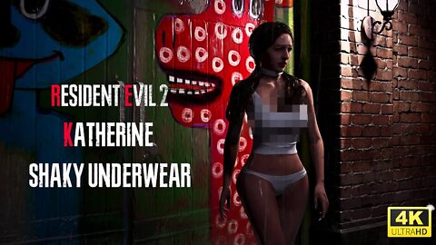 Resident Evil 2 Remake Katherine Shaky Underwear [4K]
