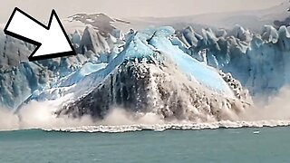 HUGE GLACIER WAVES - caught on video