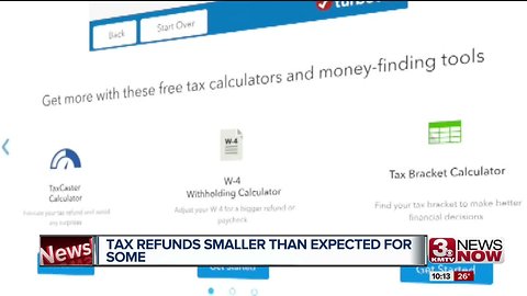 Tax Refunds smaller than expected