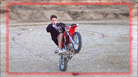 Pit Bike Shenanigans in a Sand Pit