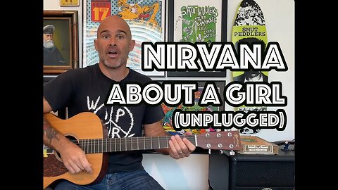 About a Girl Nirvana Acoustic Unplugged Guitar Lesson + Tutorial [WITH SOLO]