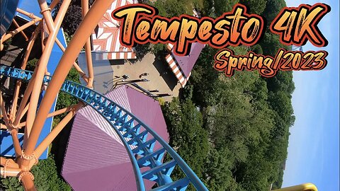 4K Tempesto Roller Coaster - Busch Gardens - Williamsburg, VA - Spring/2023