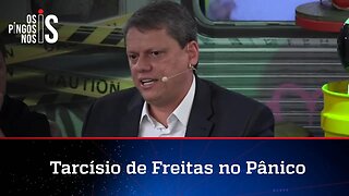 No Pânico, Tarcísio nega alinhamento com Lula e anuncia Guedes como conselheiro