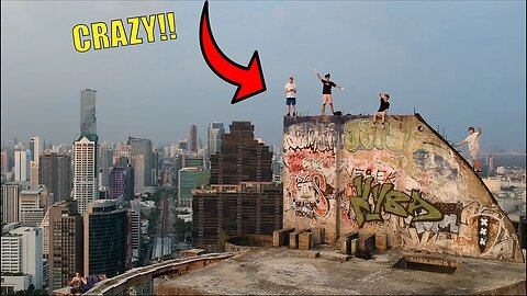 WE BRIBED A SECURITY GUARD TO CLIMB WORLDS TALLEST ABANDONED SKYSCRAPER