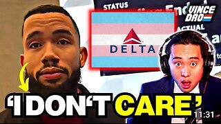 BASED Delta Employee CONFRONTS Trans Activist Over PRONOUNS at Airport Terminal