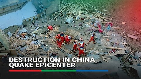 Drone footage captures destruction after China deadly earthquake