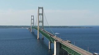 Crossing the Mackinac Bridge Northbound