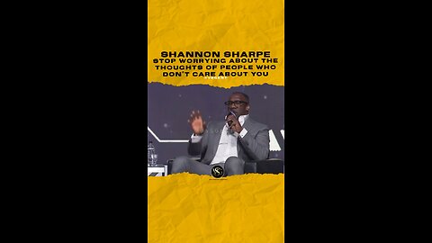 @shannonsharpe84 Stop worrying about the thoughts of people who don’t care about you.