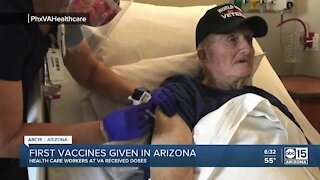 First COVID-19 vaccines given in Arizona