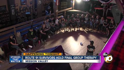 Survivors of the Route 91 massacre hold final group therapy session