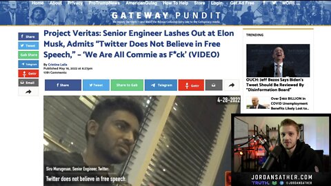 Project Veritas Unloads a Bombshells vs. Twitter & Elon Asks, "Is This True?"