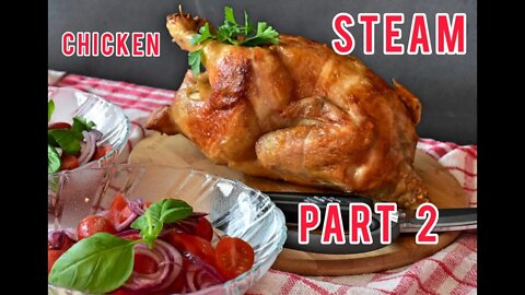 Chicken Steam Roast Part 2 #UpFoodReview #Food #Streetfood #Chickensteamroast #chickenroast #roast