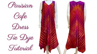 Tie-Dye Designs: Parisian Cafe Dress Incline Ice Dye