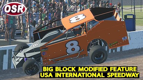 Official Big Block Modified Race - USA Int Speedway - iRacing Dirt #iracing #dirtracing #iracingdirt