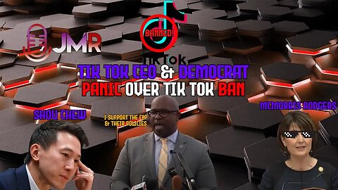 Tik Tok CEO PANICS as he tries to MANIPULATE to keep tik tok Democrat outrage over ban