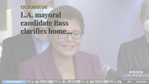 L.A. mayoral candidate Bass clarifies home burglary 'has not changed' policy views on crime