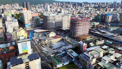 Kaohsiung Station 高雄車站 under construction [episode 13] 🇹🇼 (2022-06) {aerial}