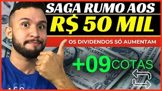 RUMO AOS R$50MIL- COMPREI AÇÕES SÓ COM OS DIVIDENDOS