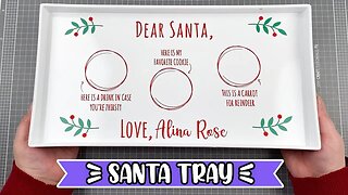 Watch me make a sweet Santa Tray for my daughter ❤️