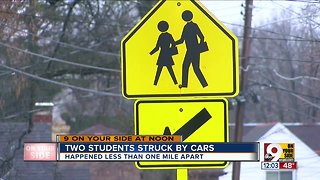 Two CPS students struck Thursday morning