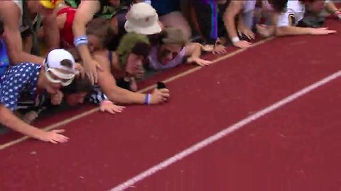 Everyone's fine: fans force fence to collapse at high school football game