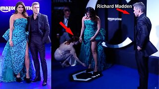 How Humble Is Richard Madden,How Long He Stayed For A Photo & Priyanka Chopra Adjusted Her Dress