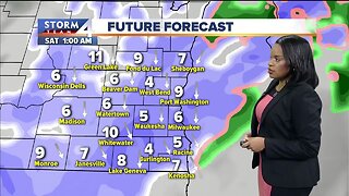 Several inches of snow expected across next couple days