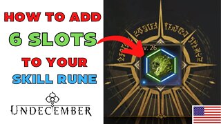 This is how I got my 6 slots skill rune plus other tips - Undecember