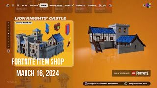 Fortntie Item Shop|March 16, 2024(*New* Fortnite Lego Set)