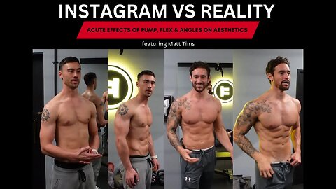 Reality vs Instagram | Foundational Body Aesthetic Manipulation | Pump Workout with Matt Tims