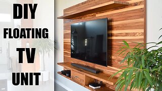 DIY Floating TV Wall Unit - How To Build Your Own - YouTube