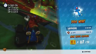 Crash™ Team Racing Nitro-Fueled (PS4) - Adventure Mode (Easy) - Relic Race - N. Gin Labs