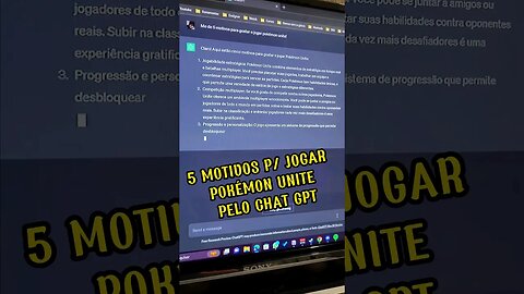 5 Motivos para jogar Pokémon Unite segundo Chat GPT! #pokemonunite #pokemon