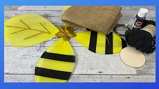 Bee Hanger DIY || Using Wings From Dollar Tree || Just 1 Easy Craft