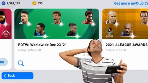 POTW: Worldwide Dec 23 '21 PACK OPENING | PES 2021 MOBILE